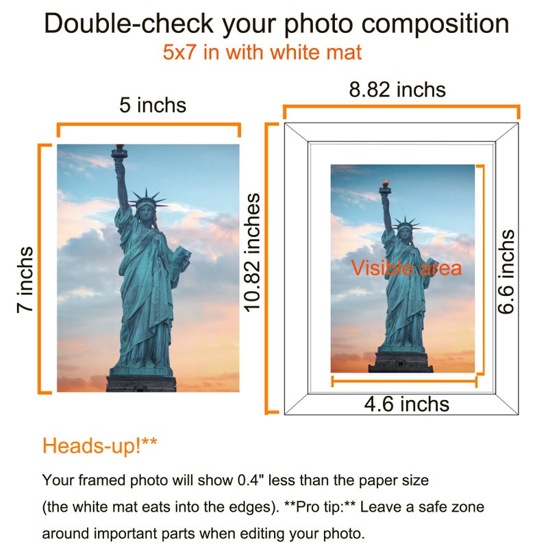 SESEAT 8x10 Picture Frame Set of 10, Display Pictures 5x7 with Mat or 8x10 Prints without Mat, Wall Mounting or Tabletop,Black - Image 2